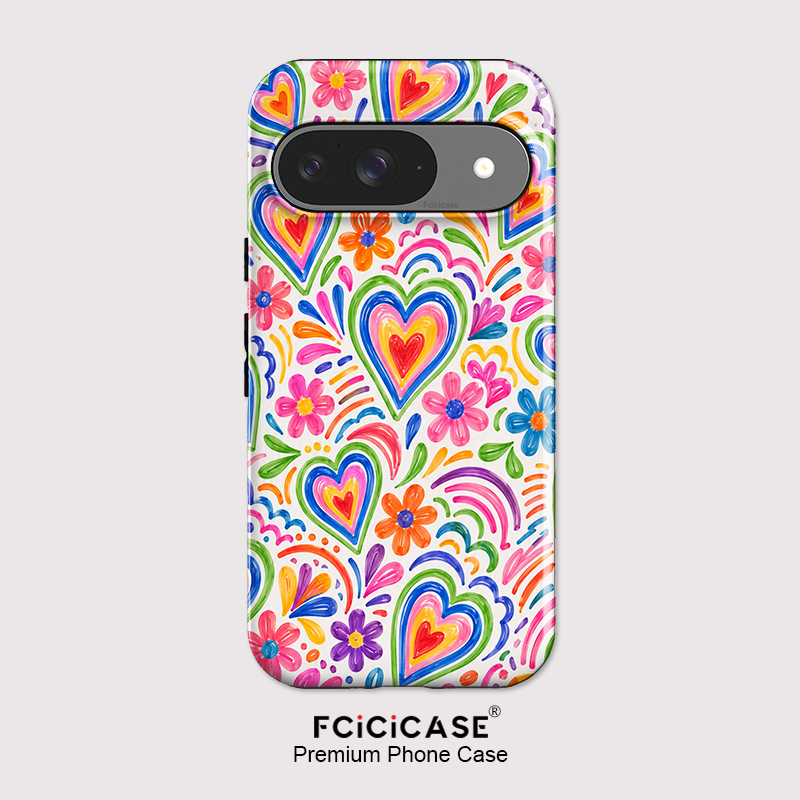 Matte Pc Case - Fcicicase For Pixel 10A Love Heart