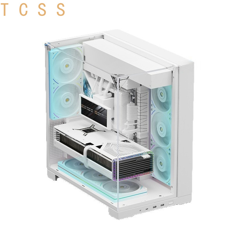 White Panoramic Triple Tempere - đánh giá và giá Pc Chassis