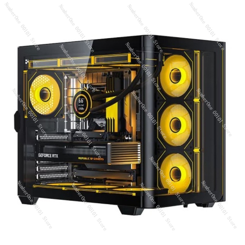 Panoramic Curved Glass Desktop - đánh giá và giá Pc Chassis
